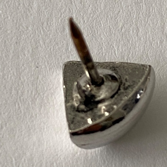 Vintage 60s NASA Apollo Space Age Silver Tone Tie Tack Pin - Picture 4 of 4